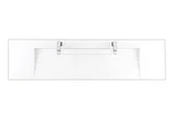 72" Double Top, Composite Stone, Glossy White Finish