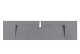 72" Single Top, Composite Stone, Dusk Grey Glossy Finish