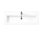 Composite Countertop 39.5" W x 15.4" D  Sink, White Glossy