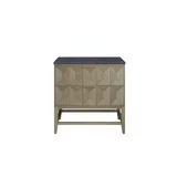 Emmeline 36" Single Vanity, Pebble Oak w/ 3 CM Charcoal Soapstone Top