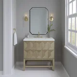 Emmeline 36" Single Vanity, Pebble Oak w/ 3 CM Ethereal Noctis Top