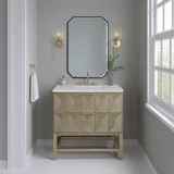 Emmeline 36" Single Vanity, Pebble Oak w/ 3 CM Lime Delight Top