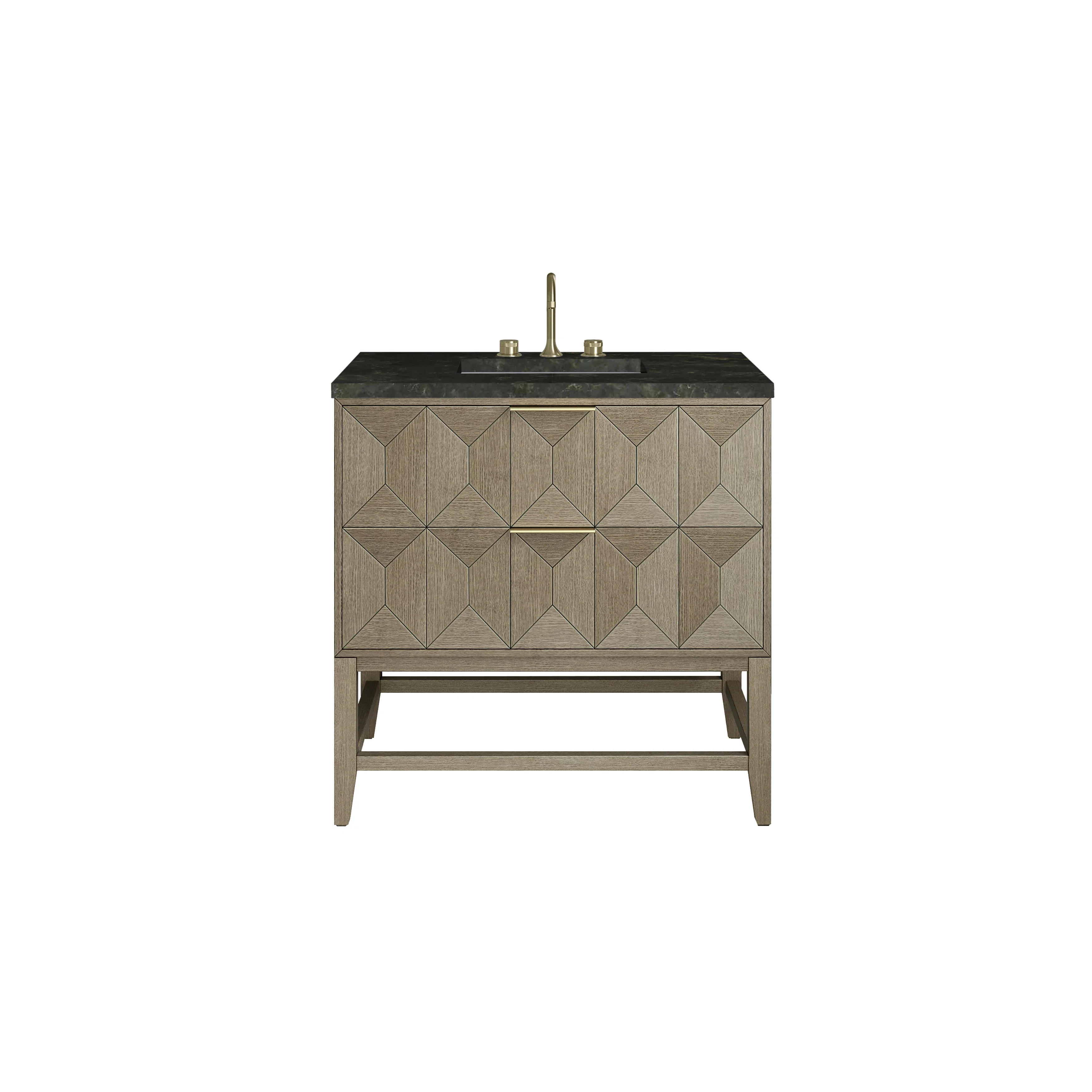 Emmeline 36" Single Vanity, Pebble Oak, w/ 3 CM Phantome Eclos Top