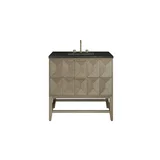 Emmeline 36" Single Vanity, Pebble Oak, w/ 3 CM Phantome Eclos Top