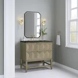 Emmeline 36" Single Vanity, Pebble Oak, w/ 3 CM Phantome Eclos Top