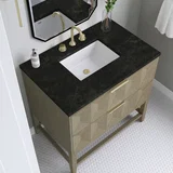 Emmeline 36" Single Vanity, Pebble Oak, w/ 3 CM Phantome Eclos Top