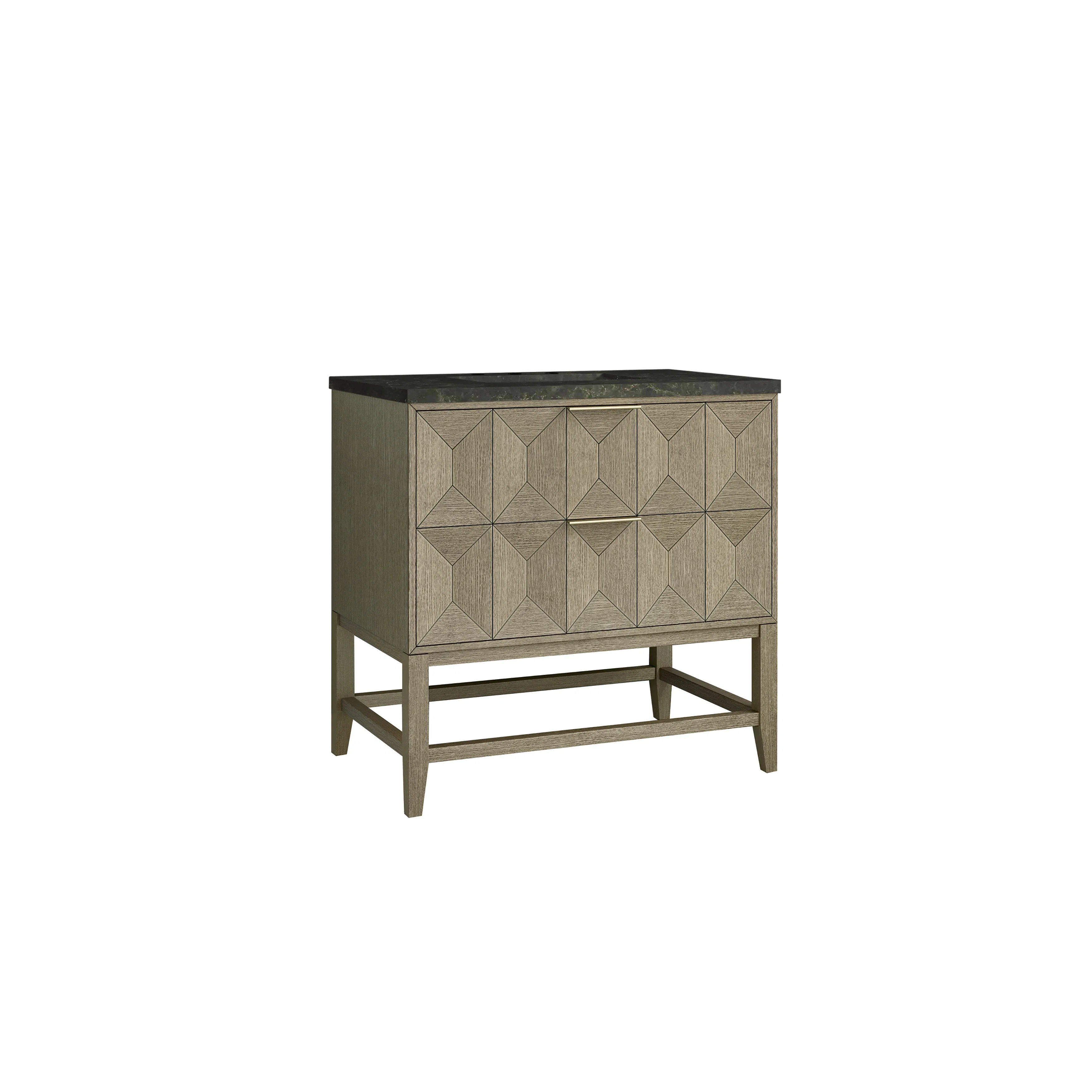 Emmeline 36" Single Vanity, Pebble Oak, w/ 3 CM Phantome Eclos Top