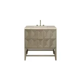 Emmeline 36" Single Vanity, Pebble Oak, w/ 3 CM Tajnar Eclos Top