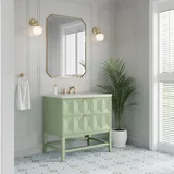 Emmeline 36" Single Vanity, Pistachio w/ 3 CM Lime Delight Top