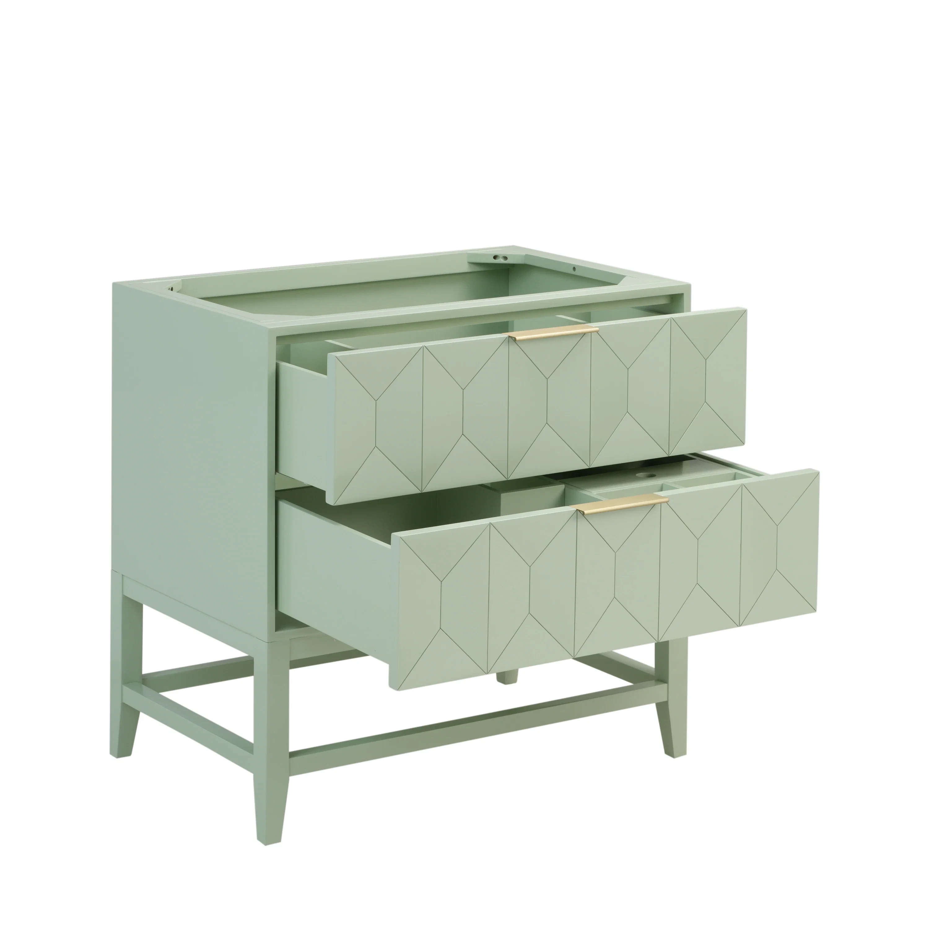 Emmeline 36" Single Vanity, Pistachio, w/ 3 CM Tajnar Eclos Top
