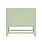 Emmeline 36" Single Vanity, Pistachio w/ 3 CM Victorian Silver Top