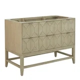Emmeline 48" Single Vanity, Pebble Oak w/ 3 CM Carrara White Marble Top