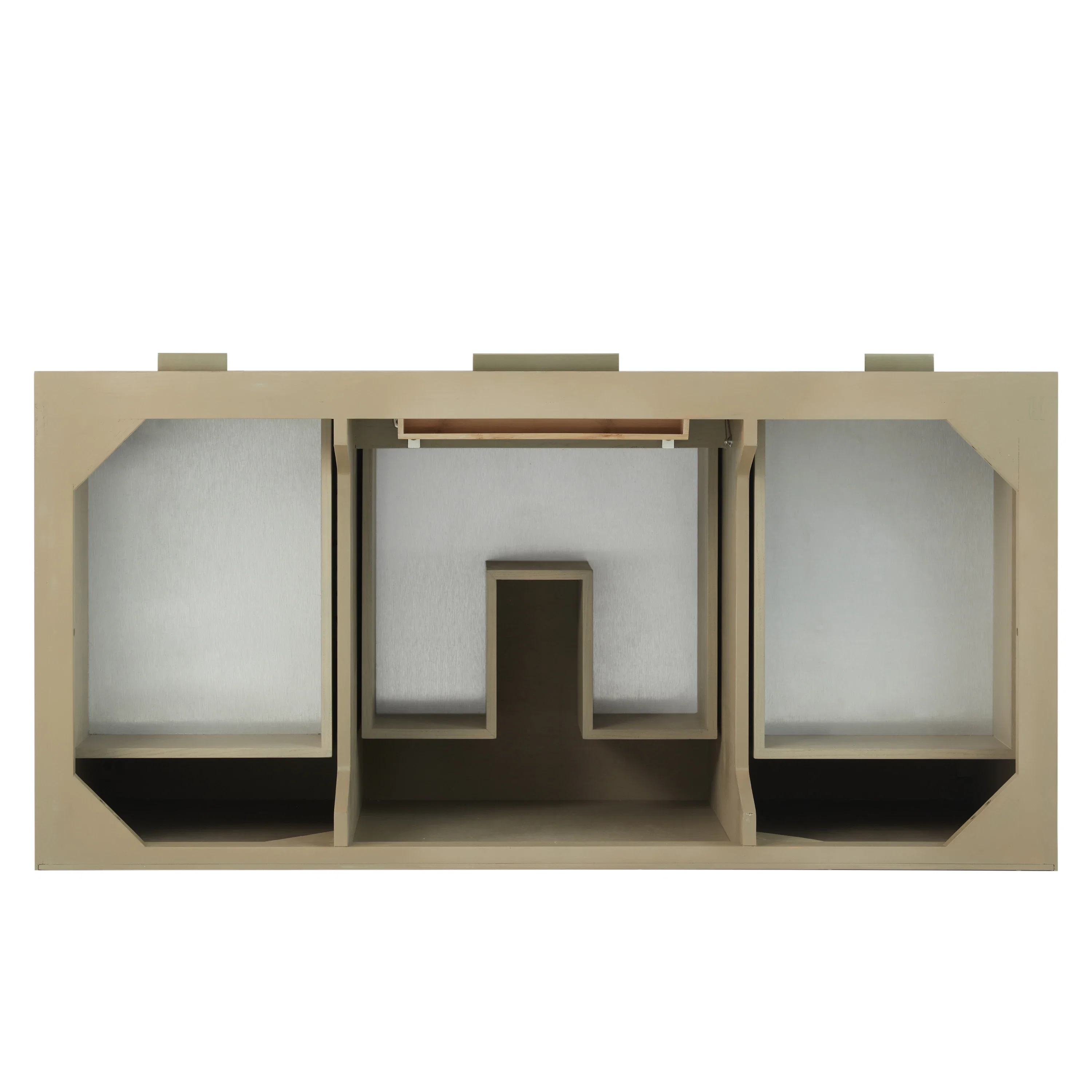 Emmeline 48" Single Vanity, Pebble Oak w/ 3 CM Carrara White Marble Top