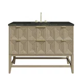 Emmeline 48" Single Vanity, Pebble Oak, w/ 3 CM Phantome Eclos Top