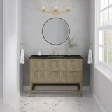Emmeline 48" Single Vanity, Pebble Oak, w/ 3 CM Phantome Eclos Top