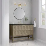 Emmeline 48" Single Vanity, Pebble Oak, w/ 3 CM Phantome Eclos Top