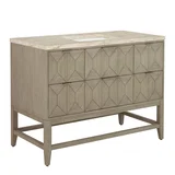 Emmeline 48" Single Vanity, Pebble Oak, w/ 3 CM Tajnar Eclos Top