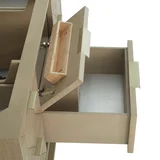 Emmeline 48" Single Vanity, Pebble Oak, w/ 3 CM Tajnar Eclos Top w/FreePower Wireless Charger