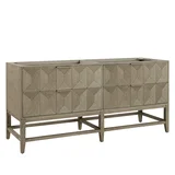 Emmeline 72" Double Vanity Cabinet, Pebble Oak
