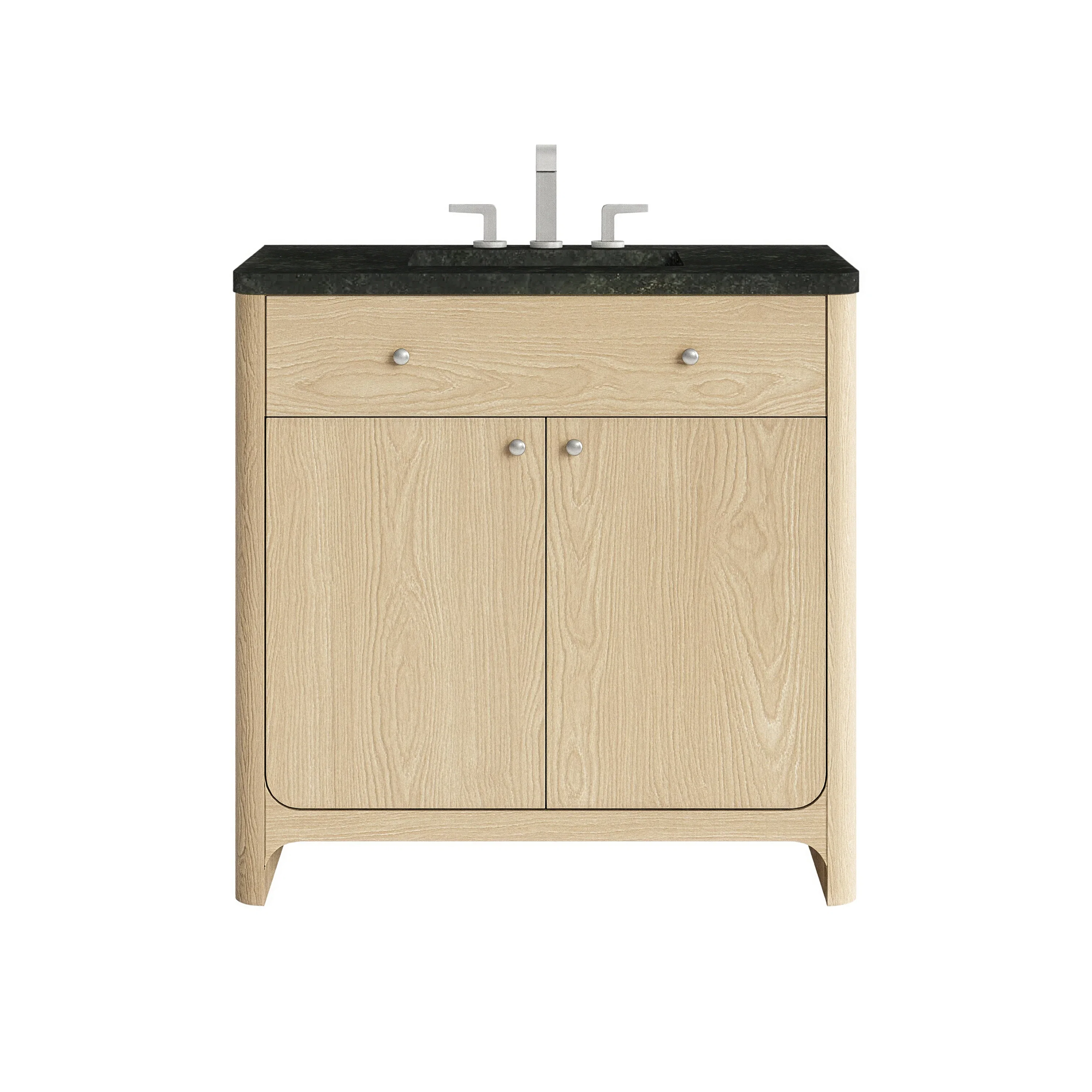 Gracyn 36" Single Vanity, Coastal Driftwood, w/ 3 CM Phantome Eclos Widespread Top