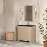 Gracyn 36" Single Vanity, Coastal Driftwood, w/ 3 CM Phantome Eclos Widespread Top