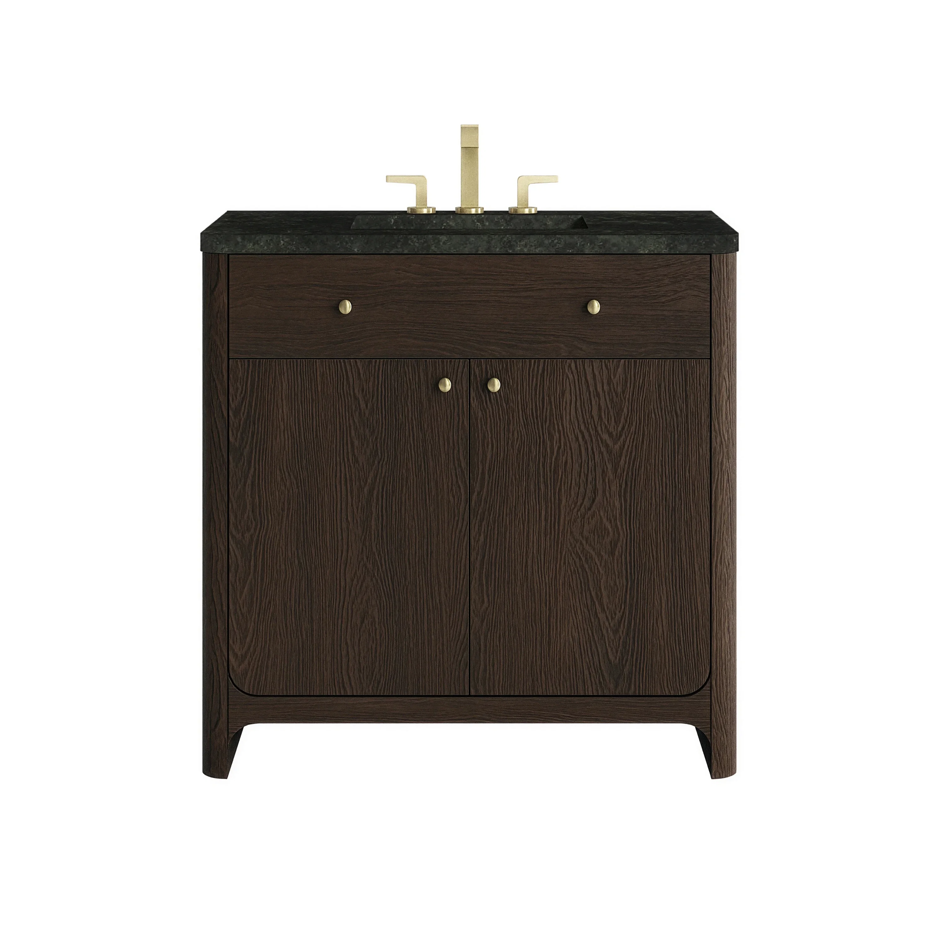 Gracyn 36" Single Vanity, Sable, w/ 3 CM Phantome Eclos Widespread Top