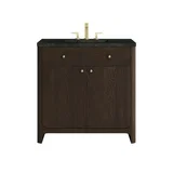 Gracyn 36" Single Vanity, Sable, w/ 3 CM Phantome Eclos Widespread Top