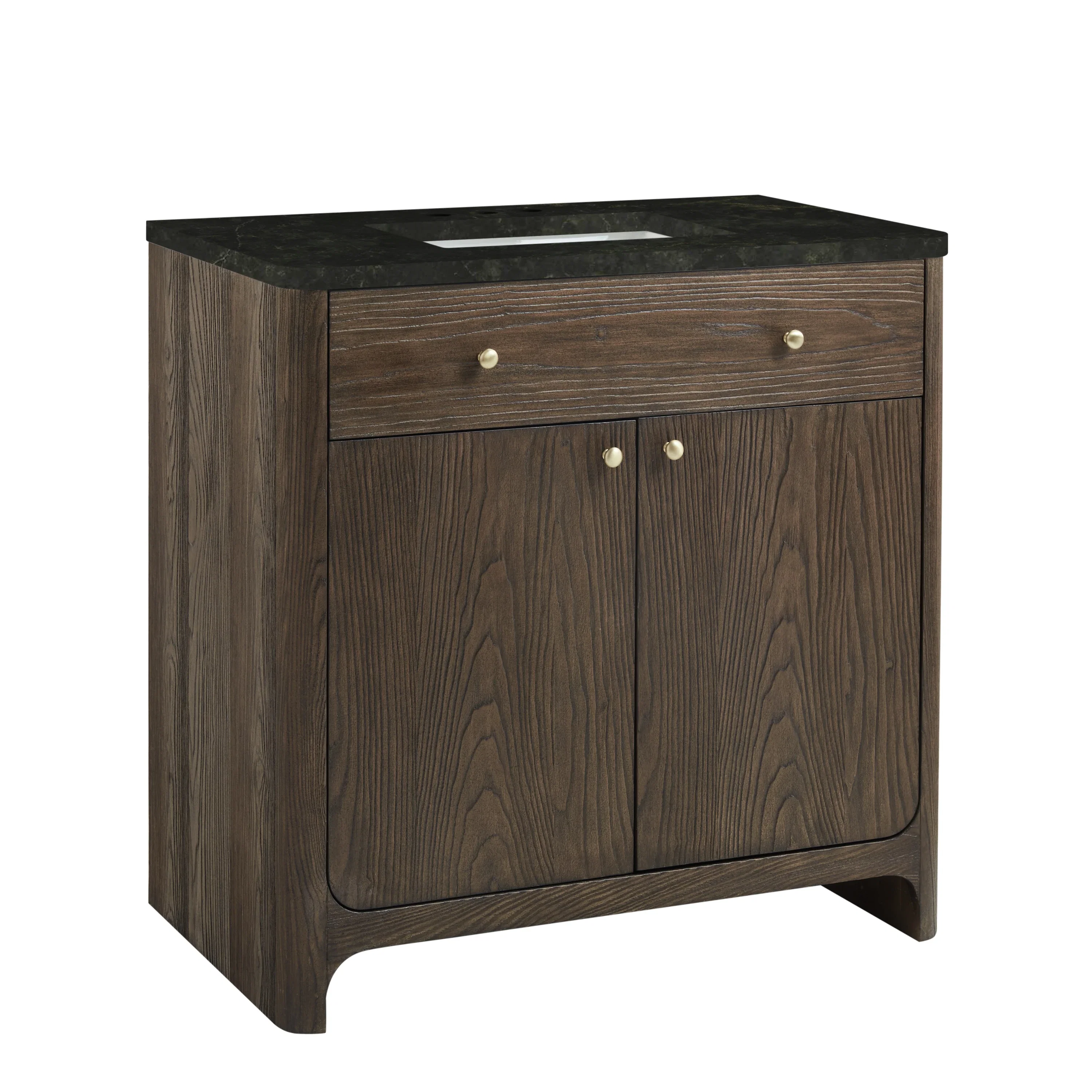 Gracyn 36" Single Vanity, Sable, w/ 3 CM Phantome Eclos Widespread Top