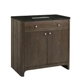 Gracyn 36" Single Vanity, Sable, w/ 3 CM Phantome Eclos Widespread Top