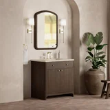 Gracyn 36" Single Vanity, Sable, w/ 3 CM Tajnar Eclos Widespread Top
