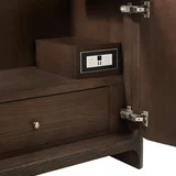 Gracyn 36" Single Vanity, Sable, w/ 3 CM White Zeus Quartz Widespread Top