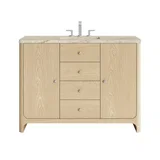 Gracyn 48" Single Vanity, Coastal Driftwood, w/ 3 CM Tajnar Eclos Top w/FreePower Wireless Charger