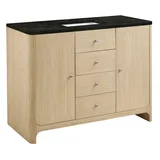 Gracyn 48" Single Vanity, Coastal Driftwood, w/ 3 CM Phantome Eclos Widespread Top