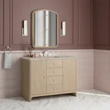 Gracyn 48" Single Vanity, Coastal Driftwood, w/ 3 CM Tajnar Eclos Widespread Top