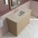 Gracyn 48" Single Vanity, Coastal Driftwood, w/ 3 CM Tajnar Eclos Widespread Top