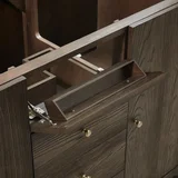 Gracyn 48" Single Vanity, Sable, w/ 3 CM Tajnar Eclos Top w/FreePower Wireless Charger