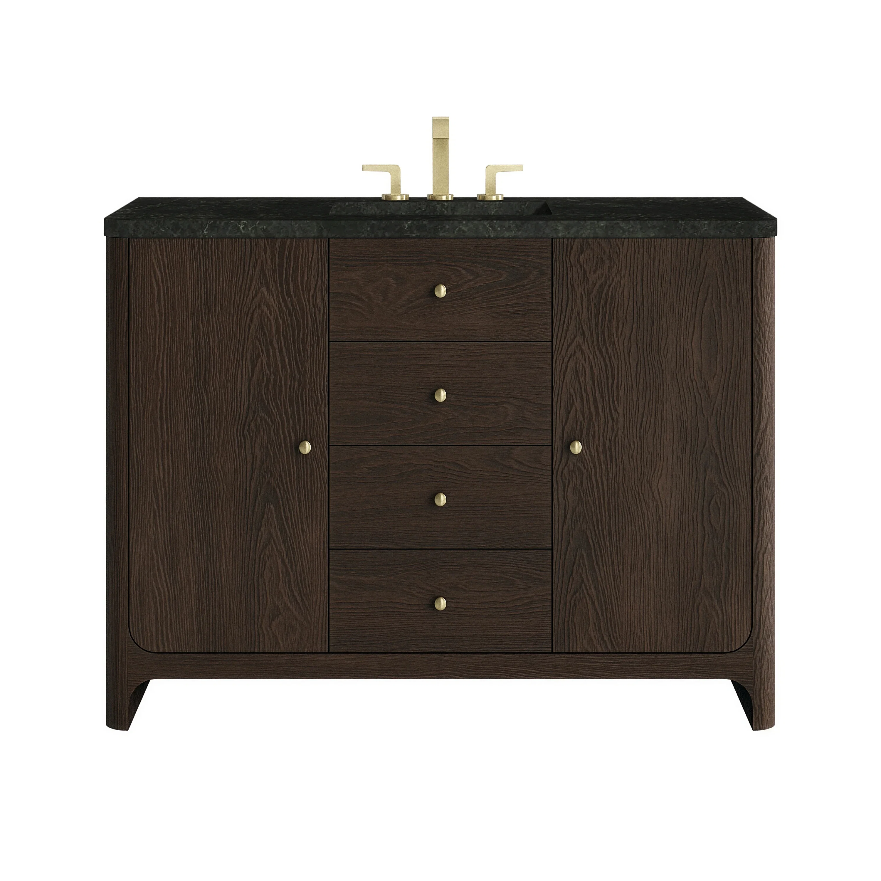 Gracyn 48" Single Vanity, Sable, w/ 3 CM Phantome Eclos Widespread Top