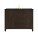 Gracyn 48" Single Vanity, Sable, w/ 3 CM Phantome Eclos Widespread Top