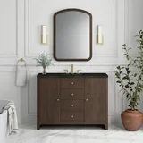 Gracyn 48" Single Vanity, Sable, w/ 3 CM Phantome Eclos Widespread Top