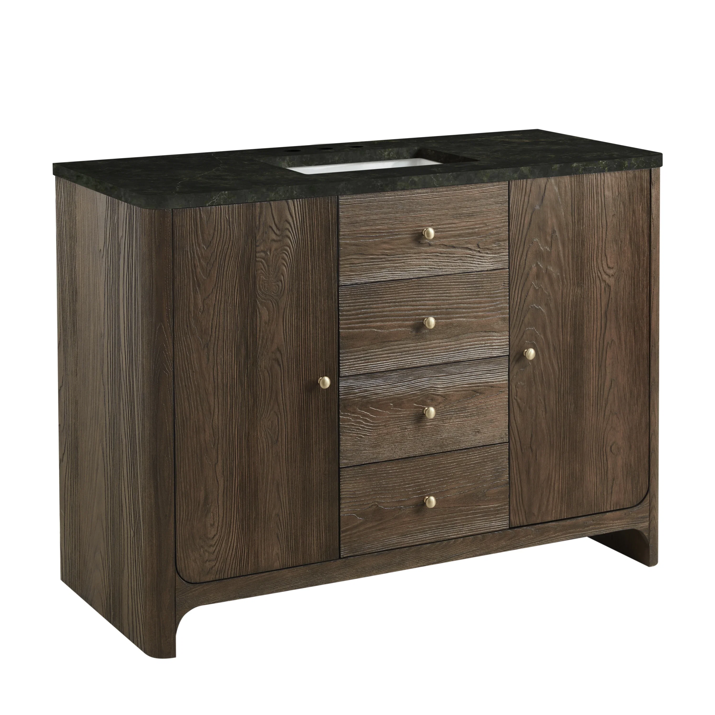 Gracyn 48" Single Vanity, Sable, w/ 3 CM Phantome Eclos Widespread Top