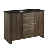 Gracyn 48" Single Vanity, Sable, w/ 3 CM Phantome Eclos Widespread Top