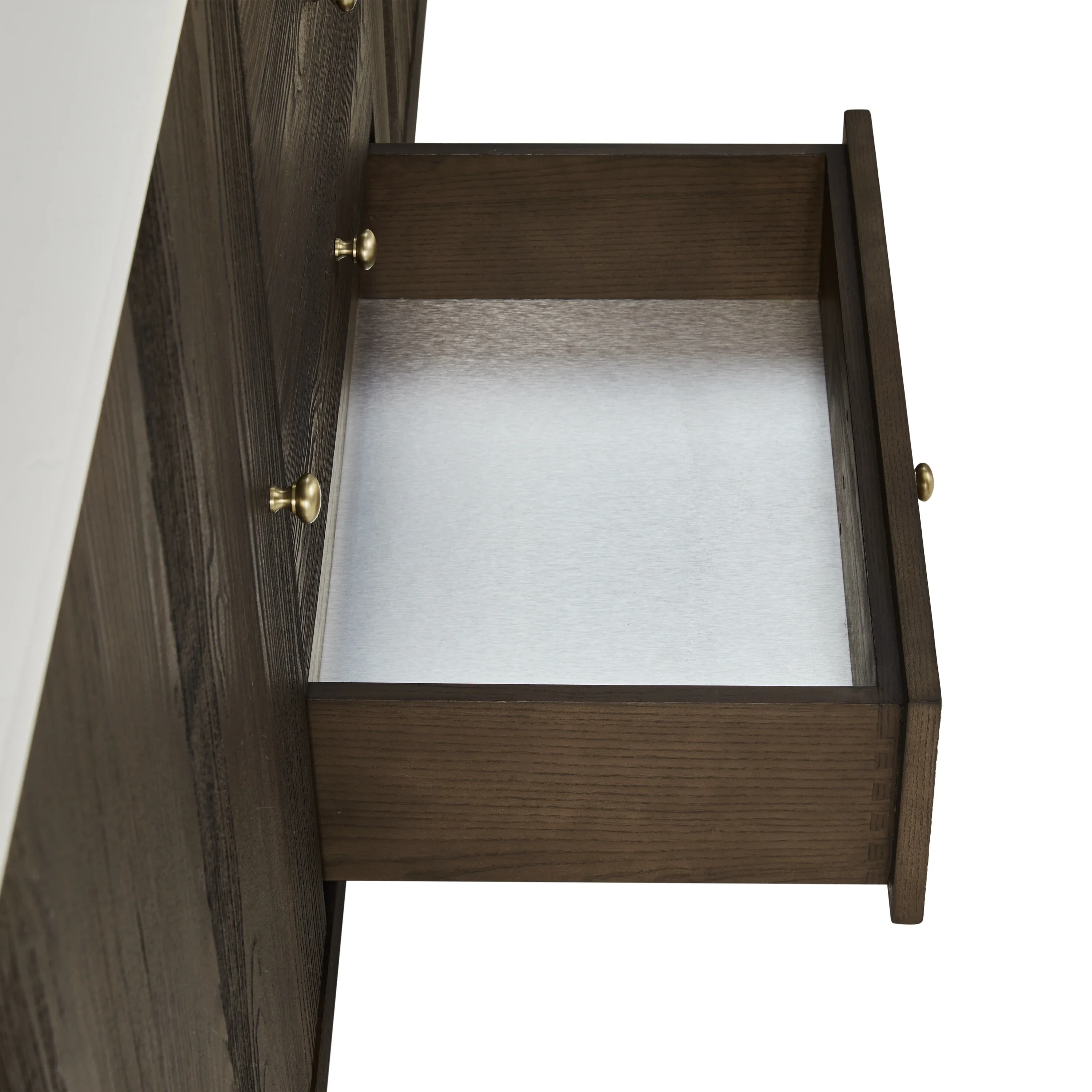 Gracyn 72" Double Vanity, Sable, w/ 3 CM Victorian Silver Silestone Top w/ FreePower Wireless Charger