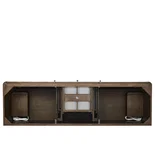 Gracyn 72" Double Vanity, Sable, w/ 3 CM Victorian Silver Silestone Top w/ FreePower Wireless Charger
