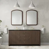 Gracyn 72" Double Vanity, Sable, w/ 3 CM Phantome Eclos Widespread Top
