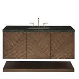 Marcello 48" Single Vanity, Chestnut, w/ 3 CM Phantome Eclos Top