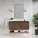 Marcello 48" Single Vanity, Chestnut, w/ 3 CM Phantome Eclos Top