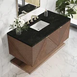 Marcello 48" Single Vanity, Chestnut, w/ 3 CM Phantome Eclos Top