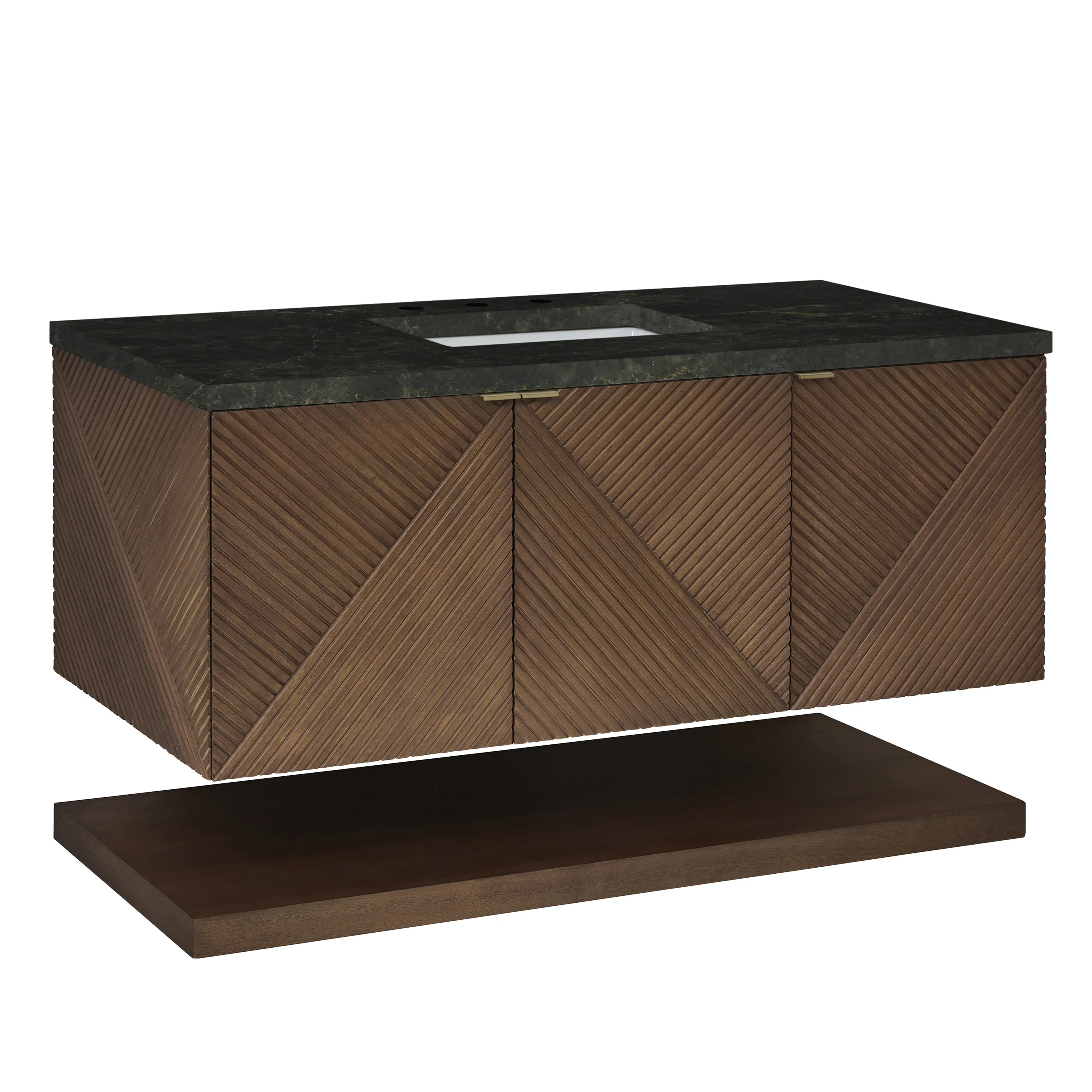 Marcello 48" Single Vanity, Chestnut, w/ 3 CM Phantome Eclos Top