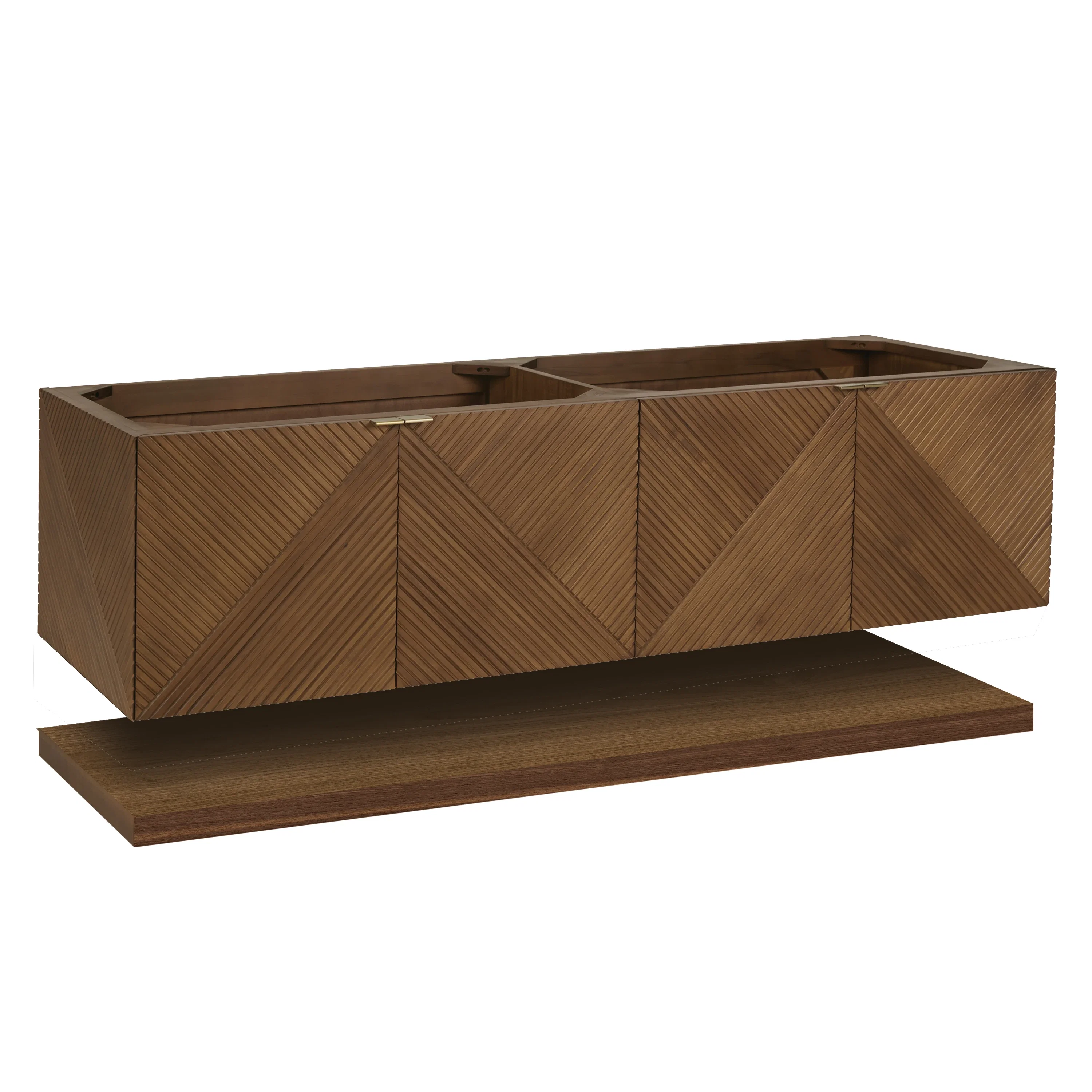 Marcello 72" Double Vanity Cabinet, Chestnut