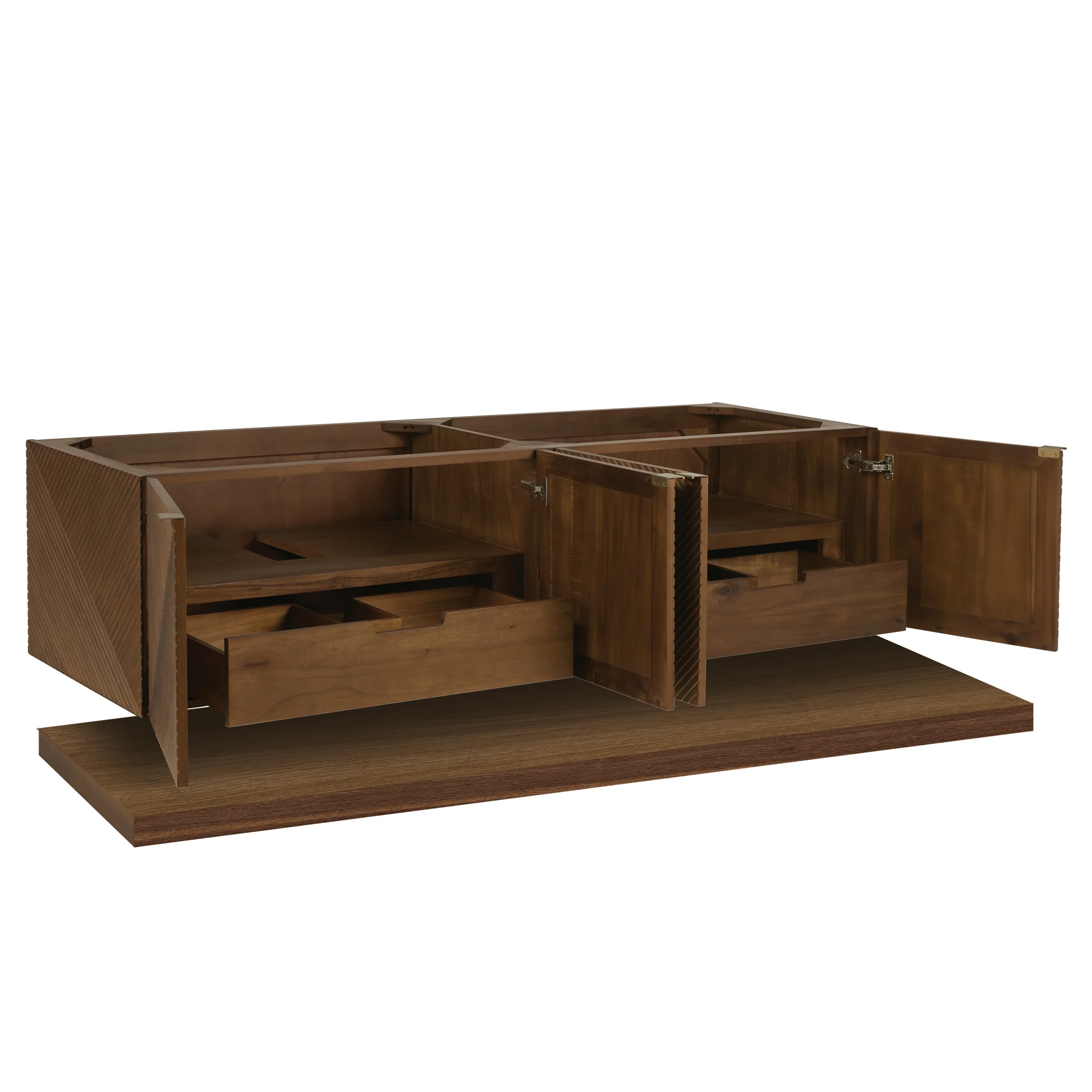 Marcello 72" Double Vanity Cabinet, Chestnut